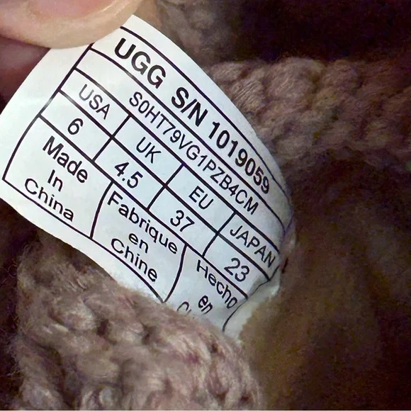 Ugg Kiandra Cordovan Boots Womens Wool Knit Lace Up Size 6 - Picture 8 of 11